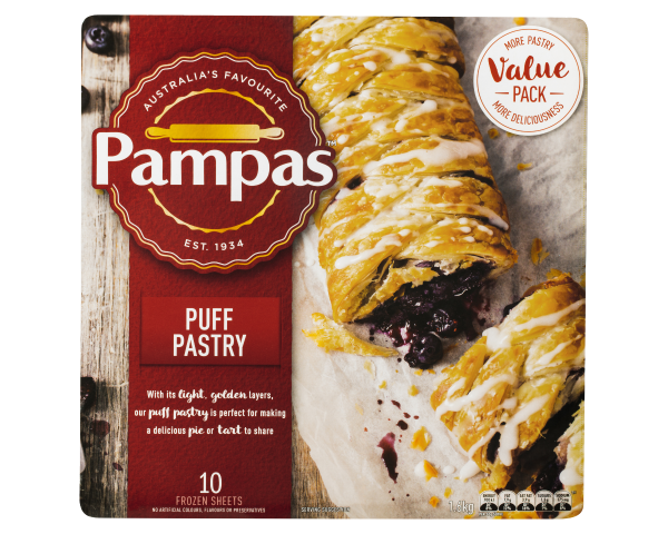 Pampas Puff Pastry Frozen 1.6 kg