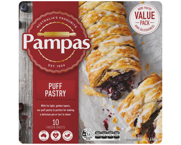 Pampas Puff Pastry Frozen 1.6 kg Pampas Puff Pastry Frozen 1.6 kg