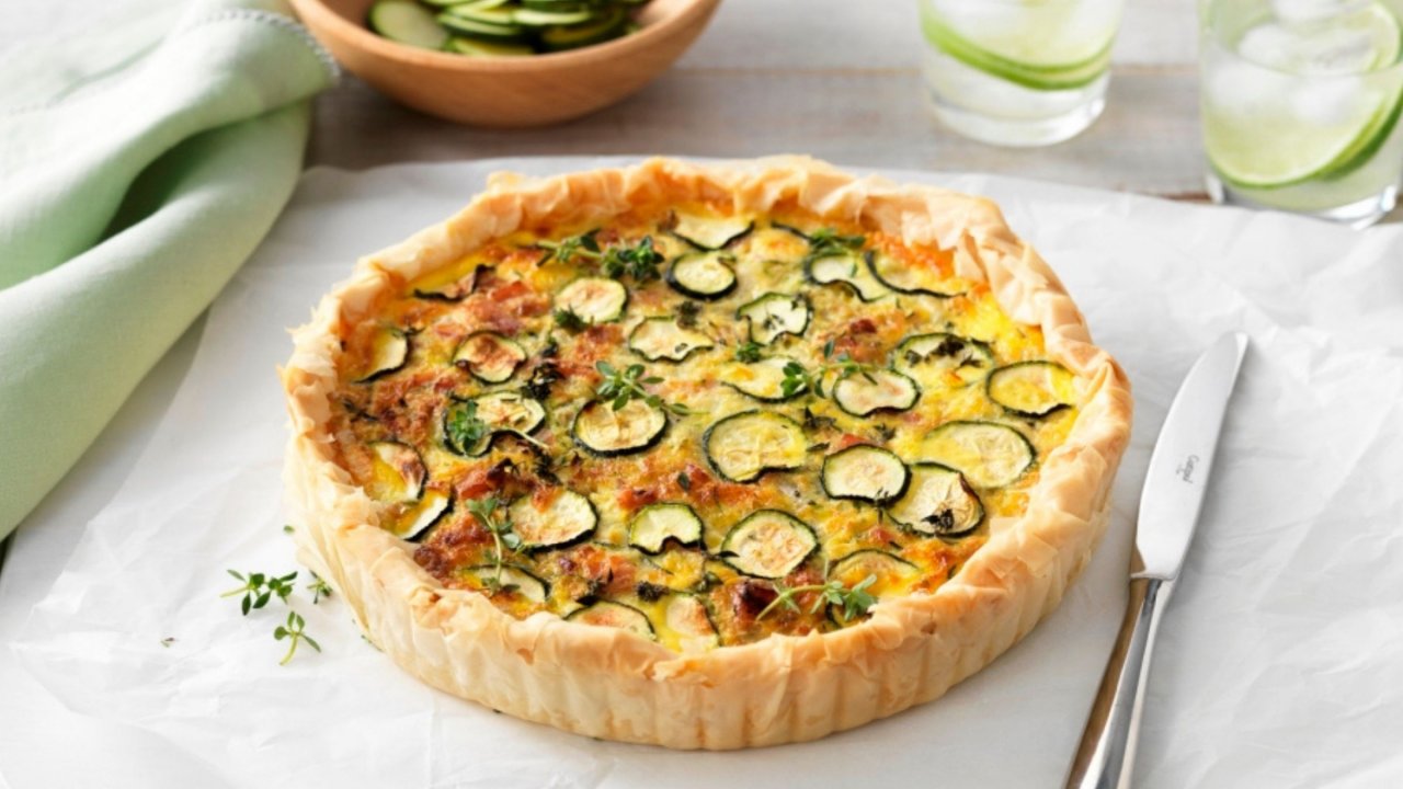 Bacon & Zucchini Tart