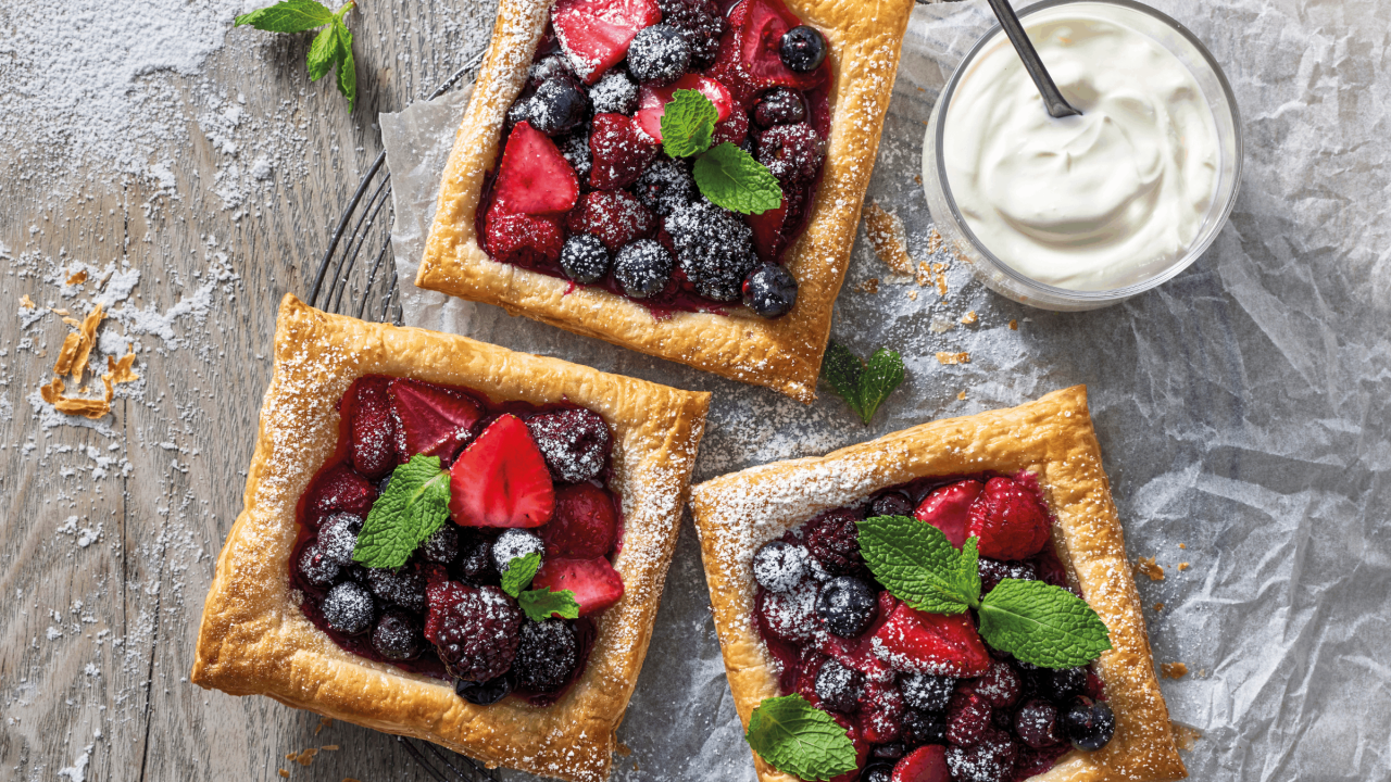 Mixed Berry Squares
