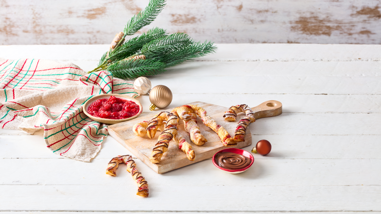 Pastry Candy Canes