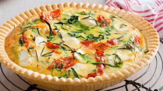 Zucchini and Feta Quiche