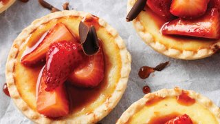Ricotta & Balsamic Roasted Strawberry Tarts